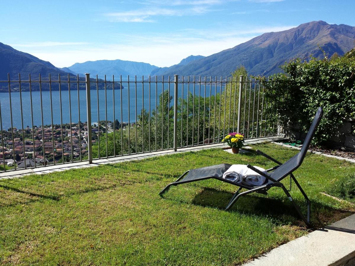 Villa Valuri Vista Magnifica Sul Lago Di Como Appartamento Piano Terra Vercana Exterior foto